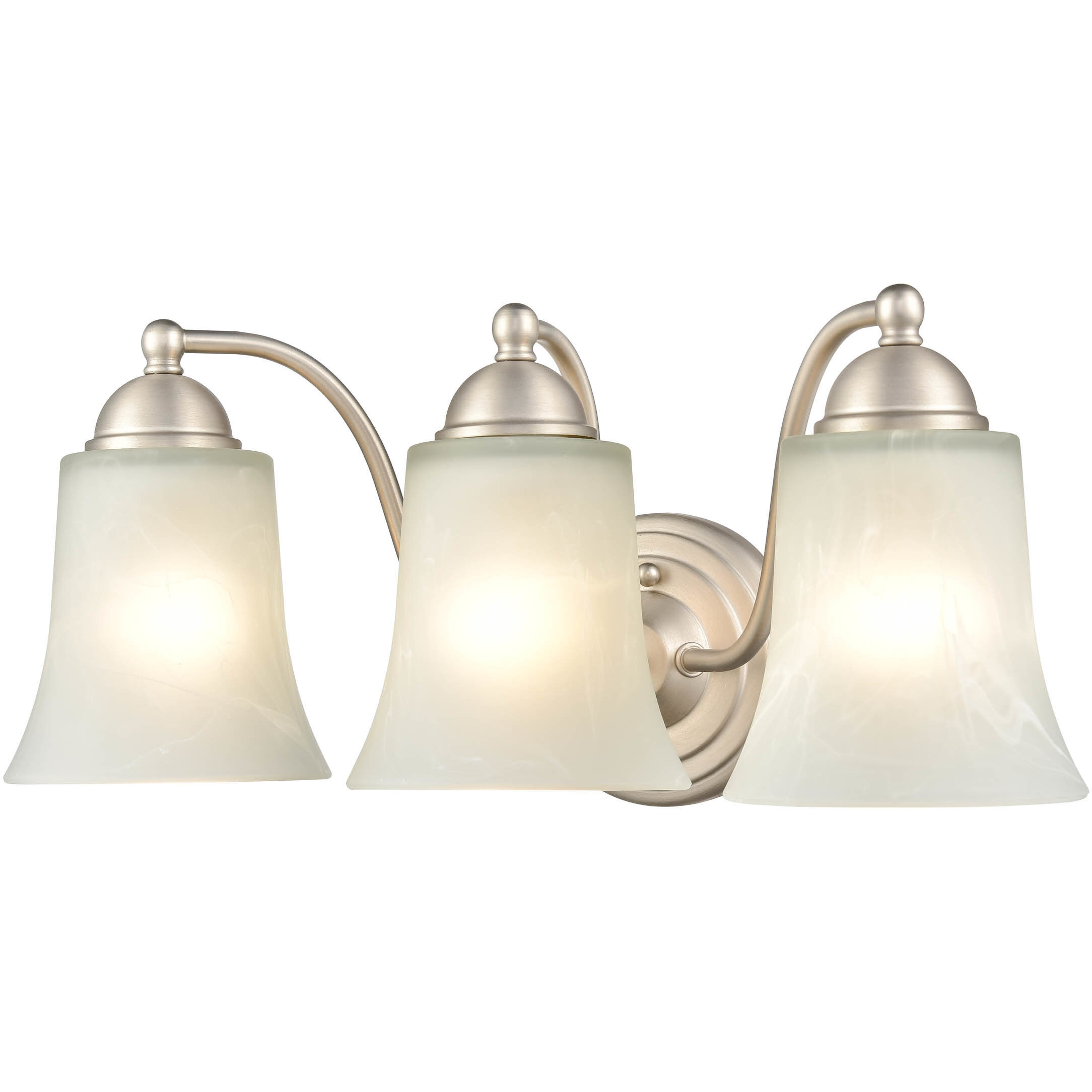 Abelia 3 Light 18 inch Satin Nickel Bathroom Vanity Light Wall Light